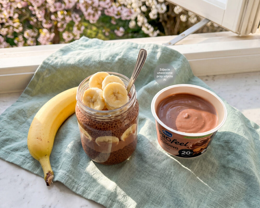 Pudding chia czekoladowo-bananowy