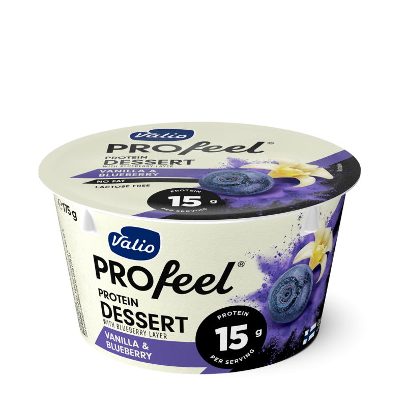 Valio PROfeel® serek waniliowy z warstwą jagodowego musu 175 g