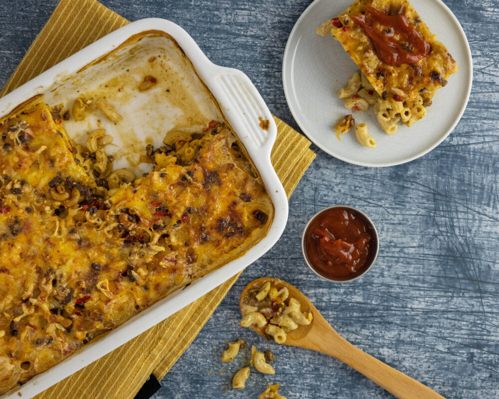 Härkis Kaurajauhis-makaronilaatikko