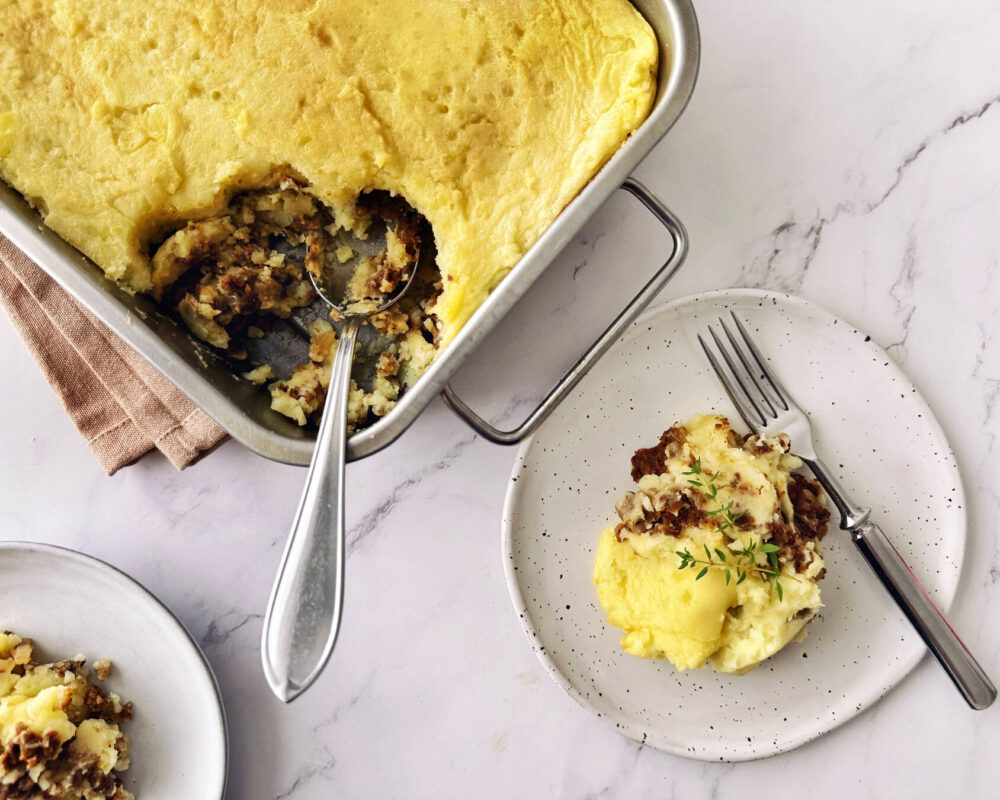 Vegaaninen perunasoselaatikko