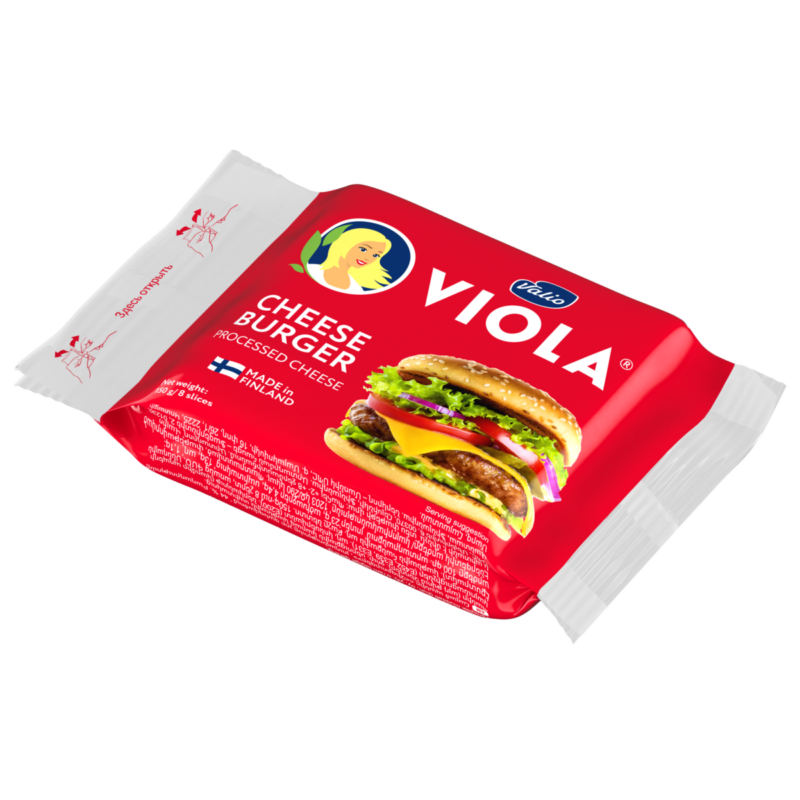 Сыр плавленый Valio Viola® «Чизбургер» в ломтиках