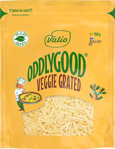 Valio%20Oddlygood%20Veg%20Grated%20150g%20Planogram. Oddlygood%20Veggie%20Grated%201