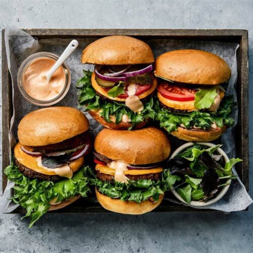 Vegetarisk hamburgare