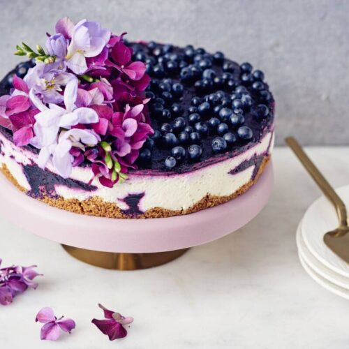 Blåbärscheesecake