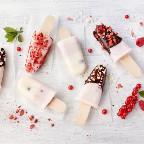 Glasspinnar av kefir