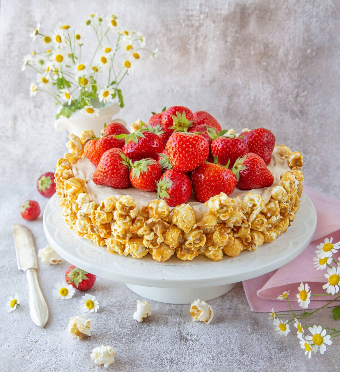 Popcorntårta