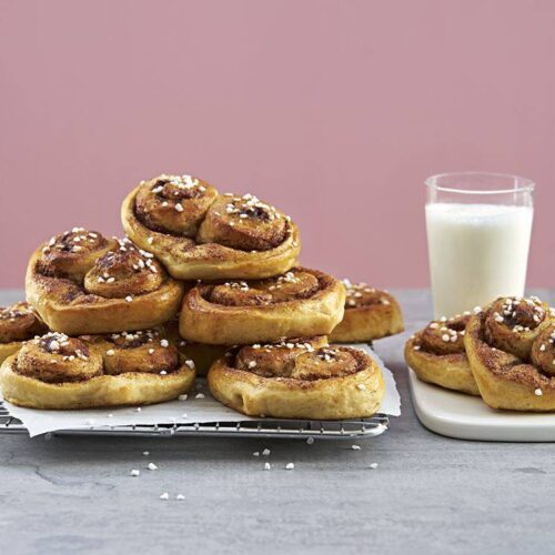 Laktosfria kanelbullar med kvarg