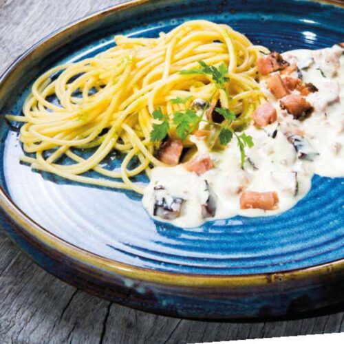Carbonara med kyckling
