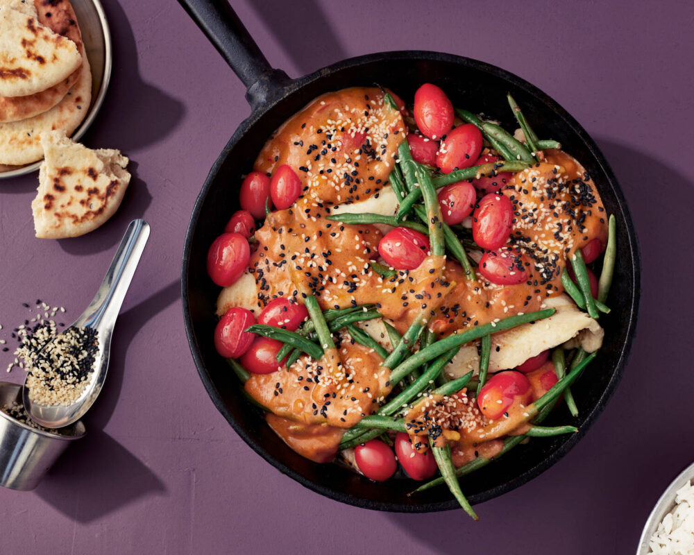 Fiskgryta med ingefära och tomat