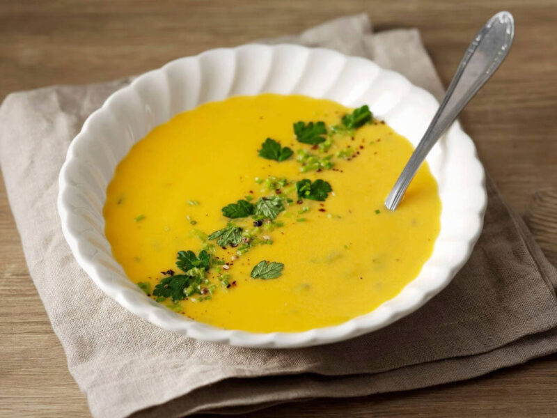 Krämig morotssoppa med chili