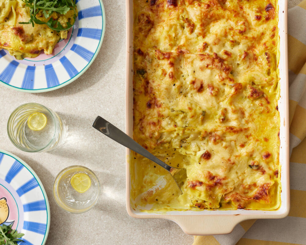 Kycklinglasagne med citron och mascarpone