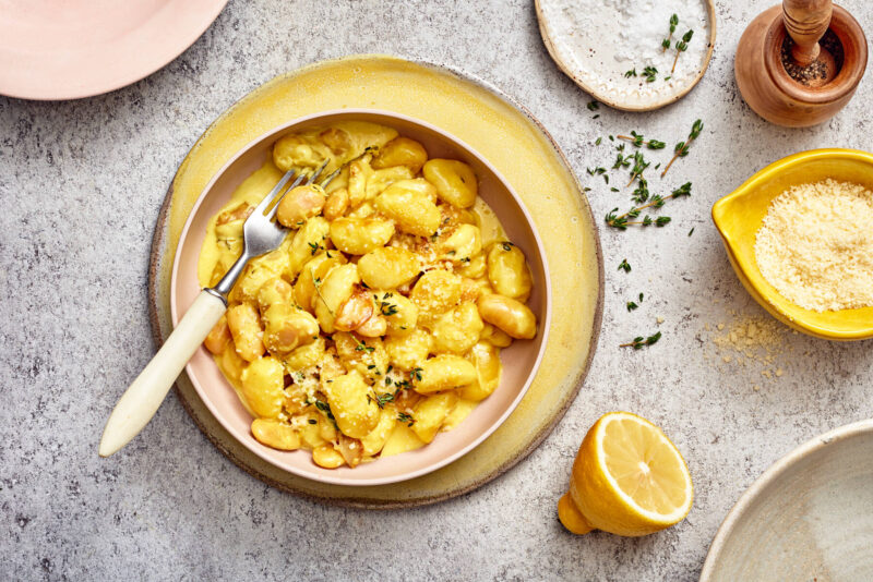 Krämig citrongnocchi
