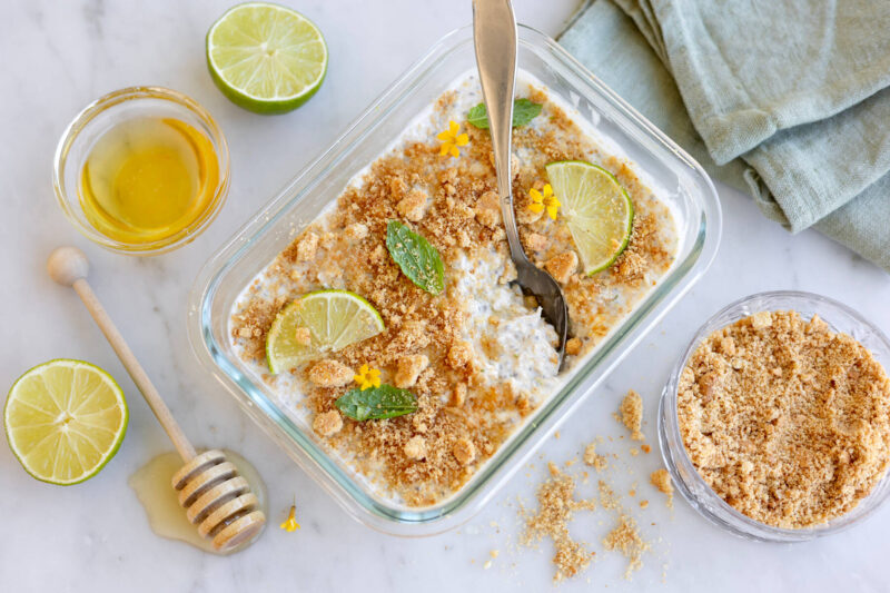 Overnight oats Key lime pie