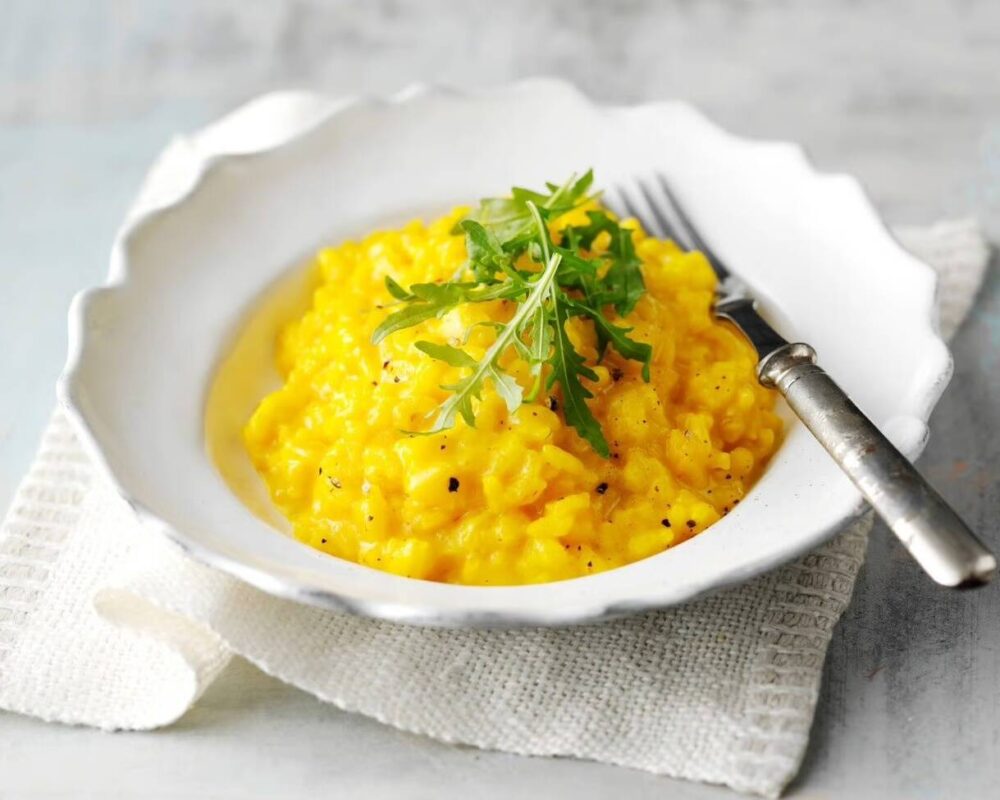 Citron- och saffransrisotto