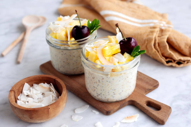 Overnight oats Piña colada