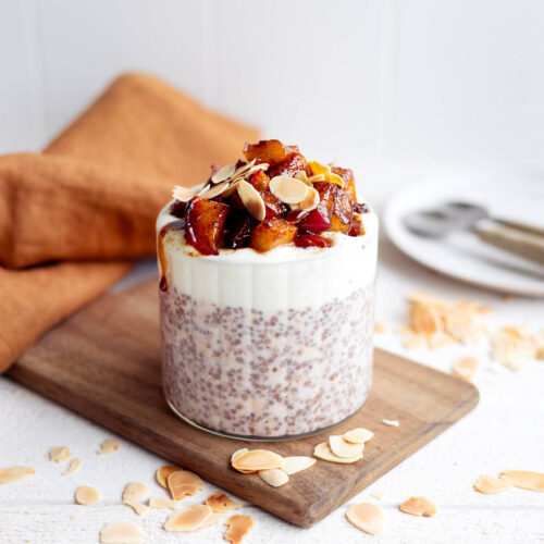 Chiapudding med äppelpaj
