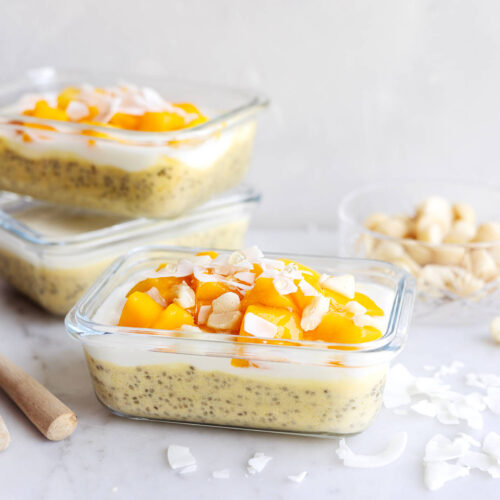 Chiapudding med mango och kokos