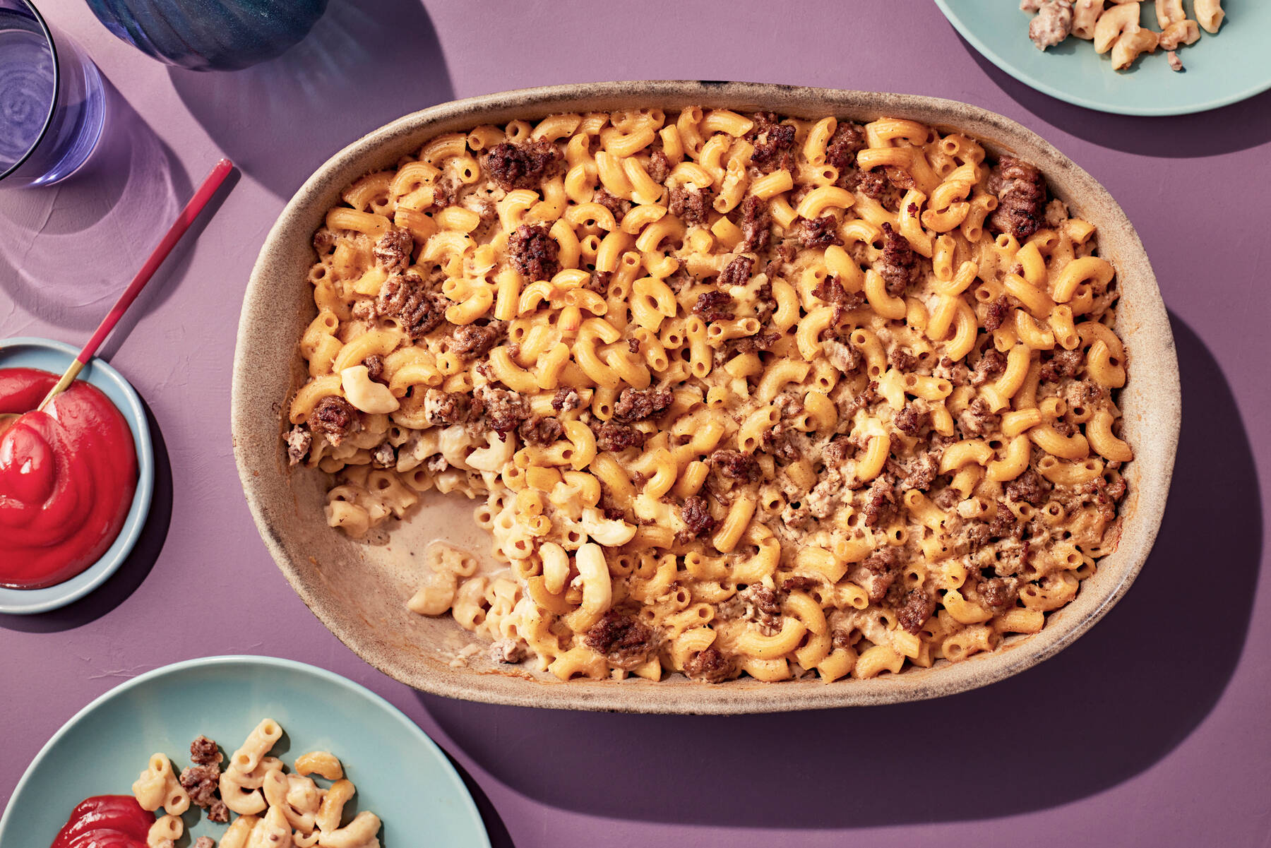 Makaronilåda med köttfärs - Valio Sverige