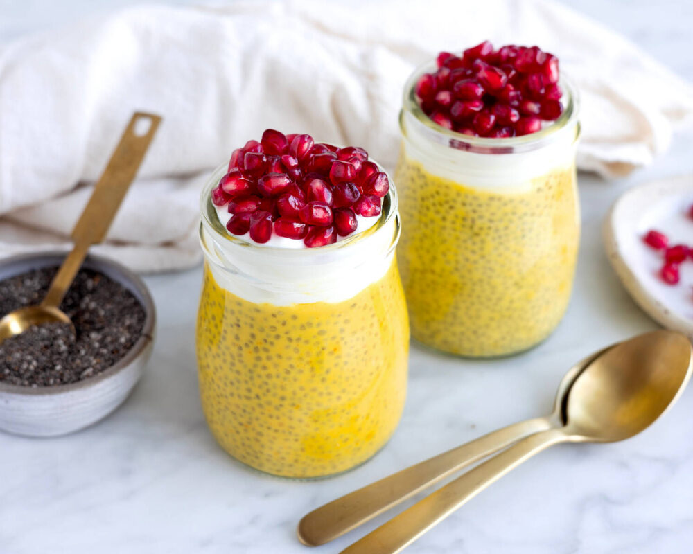 Chiapudding med saffran