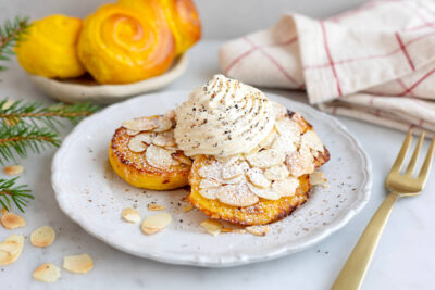 French toast på lussebulle