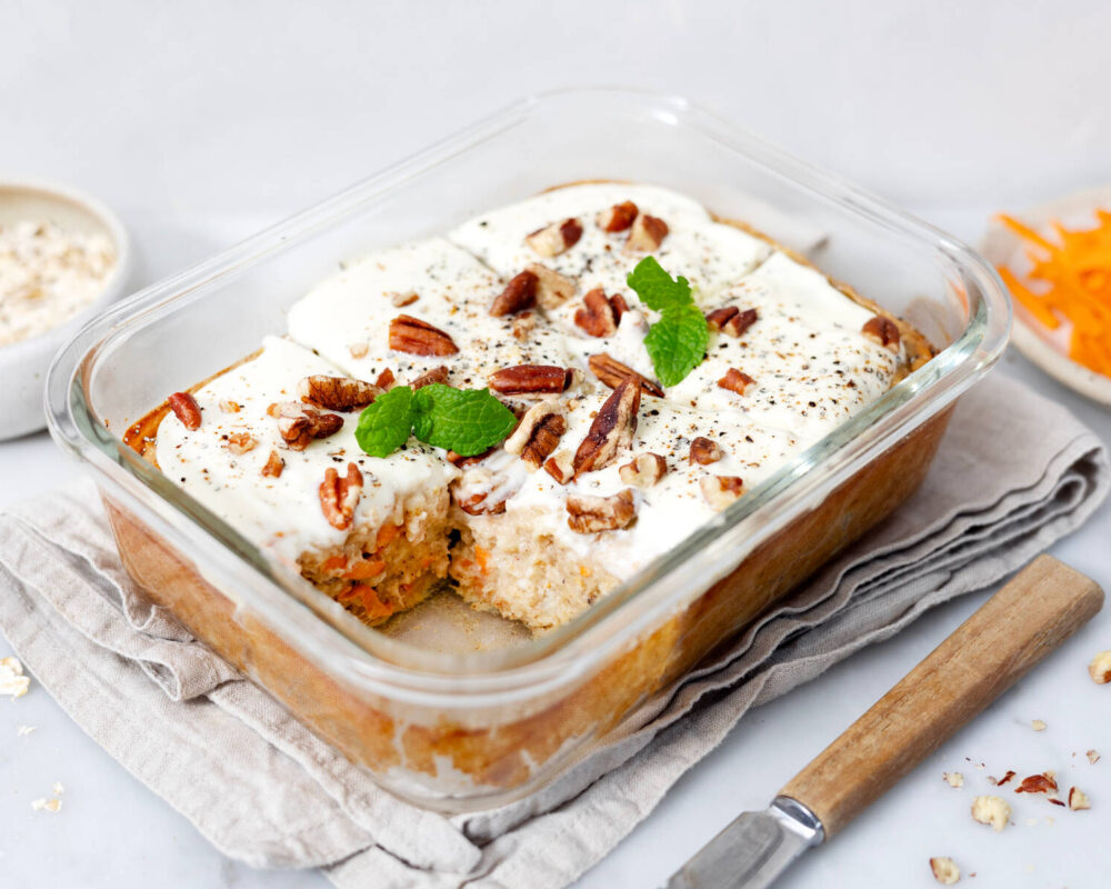 Baked oats morotskaka