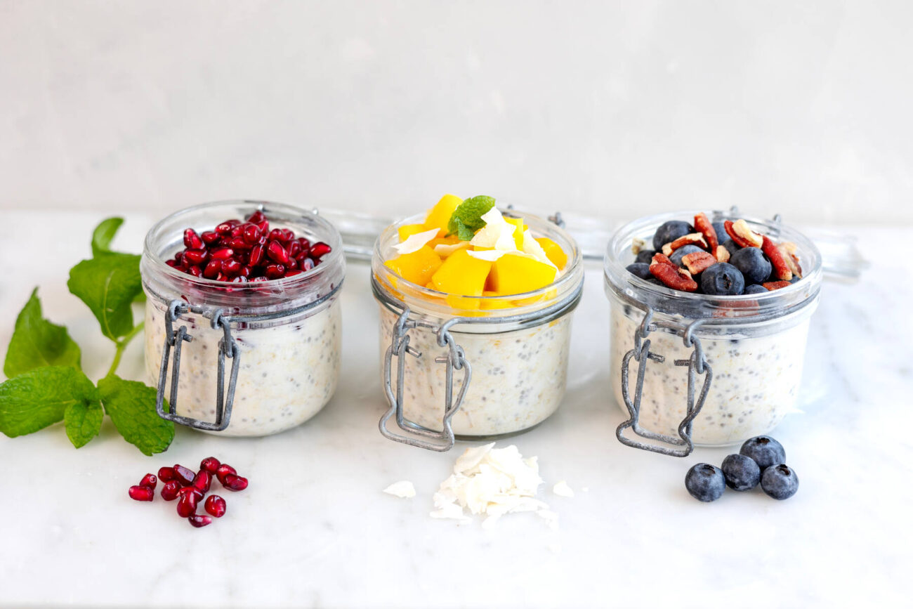 Overnight oats med vaniljkvarg