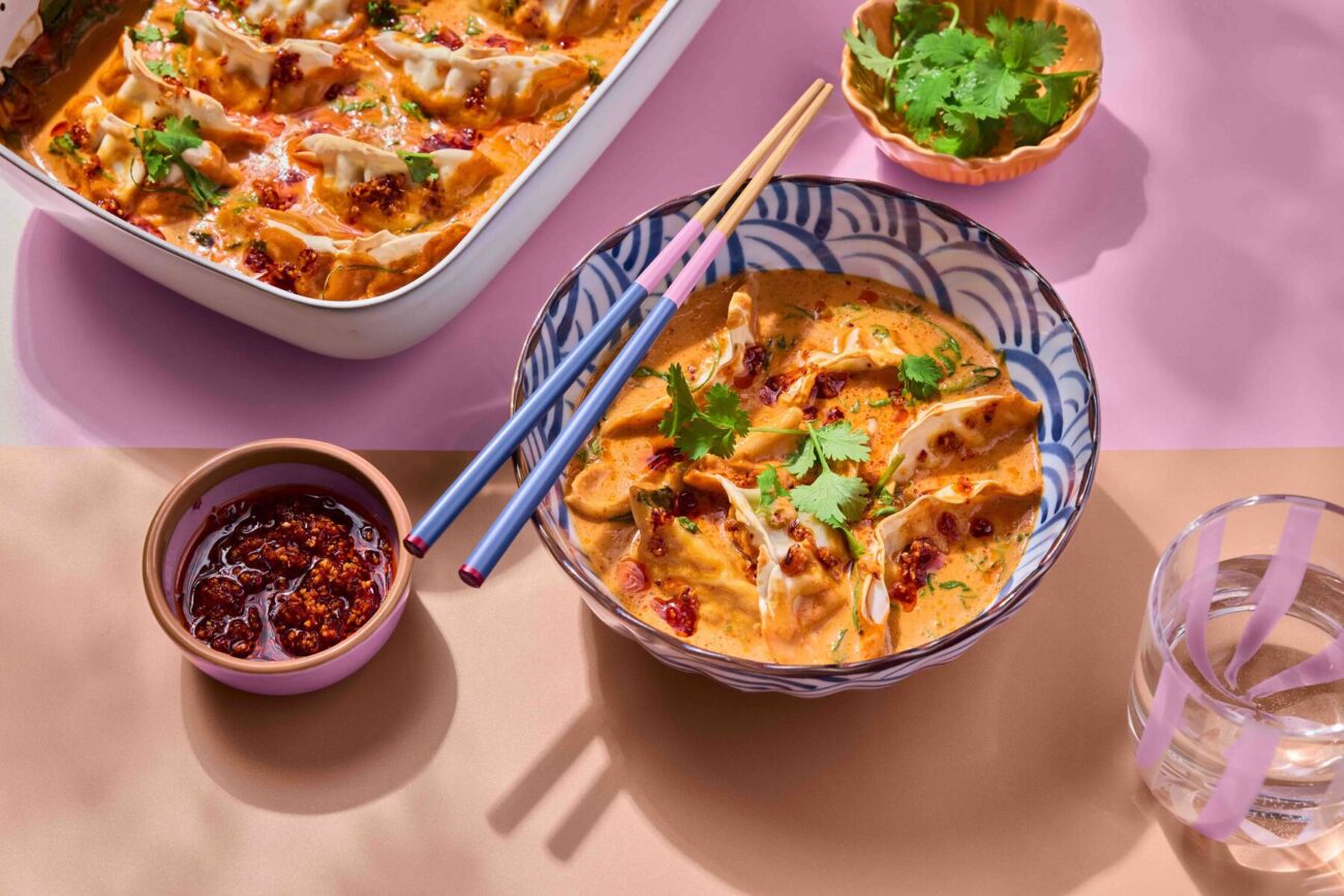 Krämiga dumplings i ugn