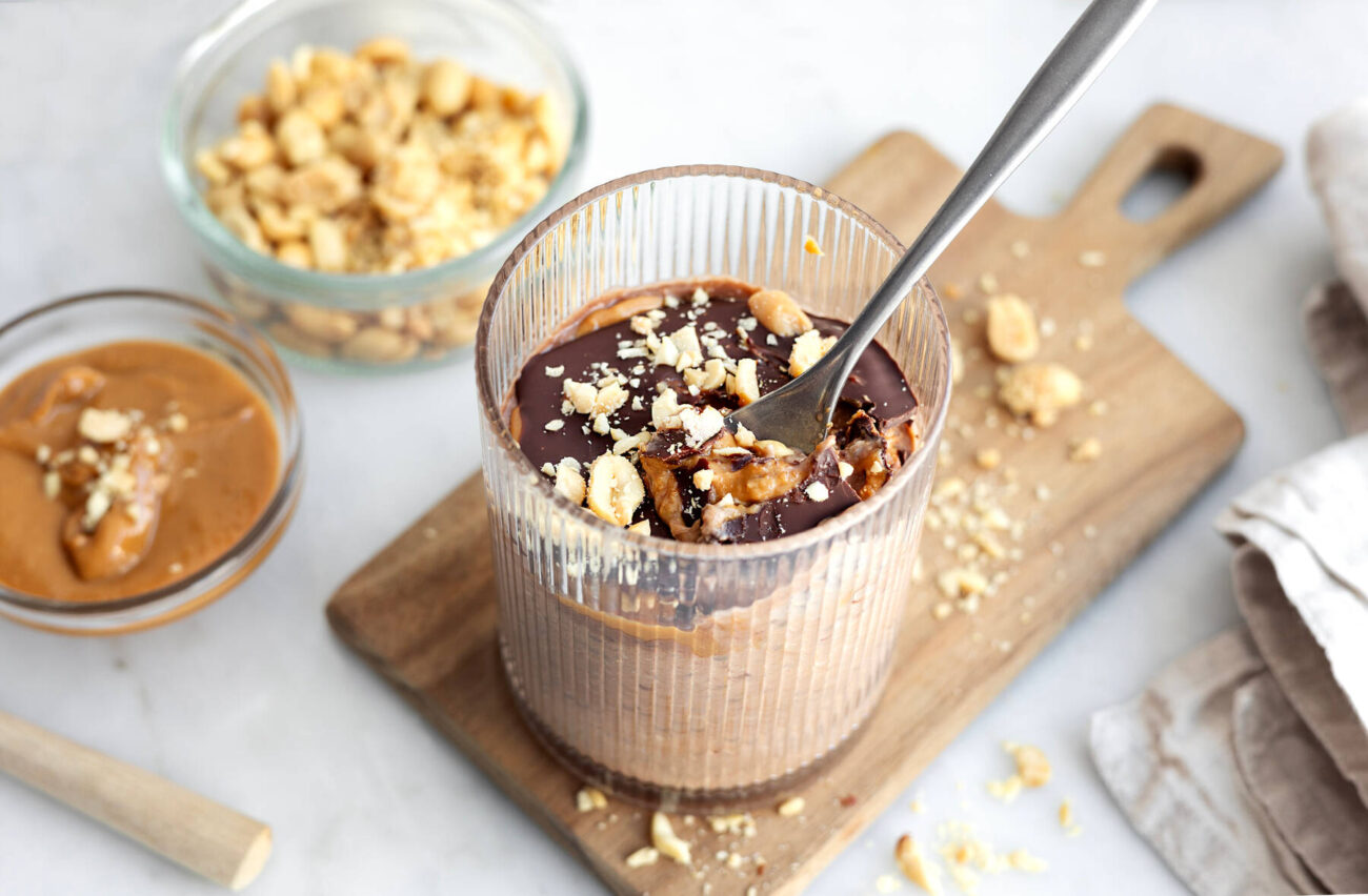 Overnight oats snickers