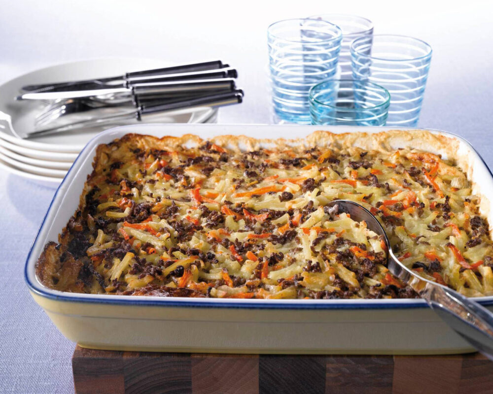 Köttfärslåda med potatis