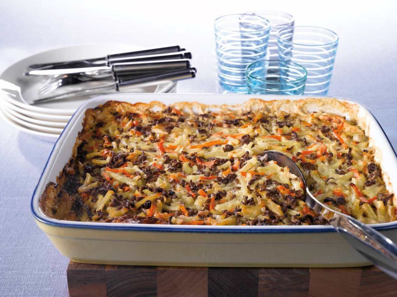 Köttfärslåda med potatis
