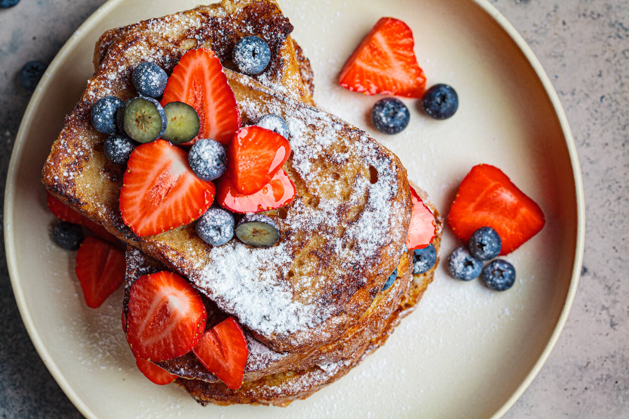 French toast med bär