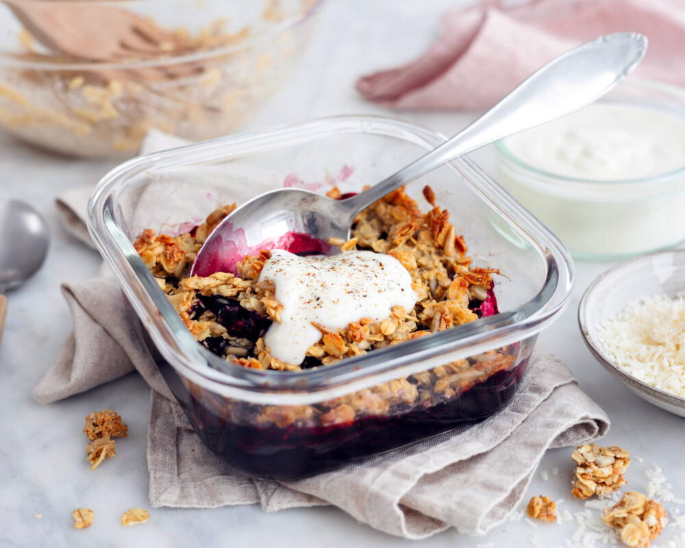 Frukostpaj med blåbär