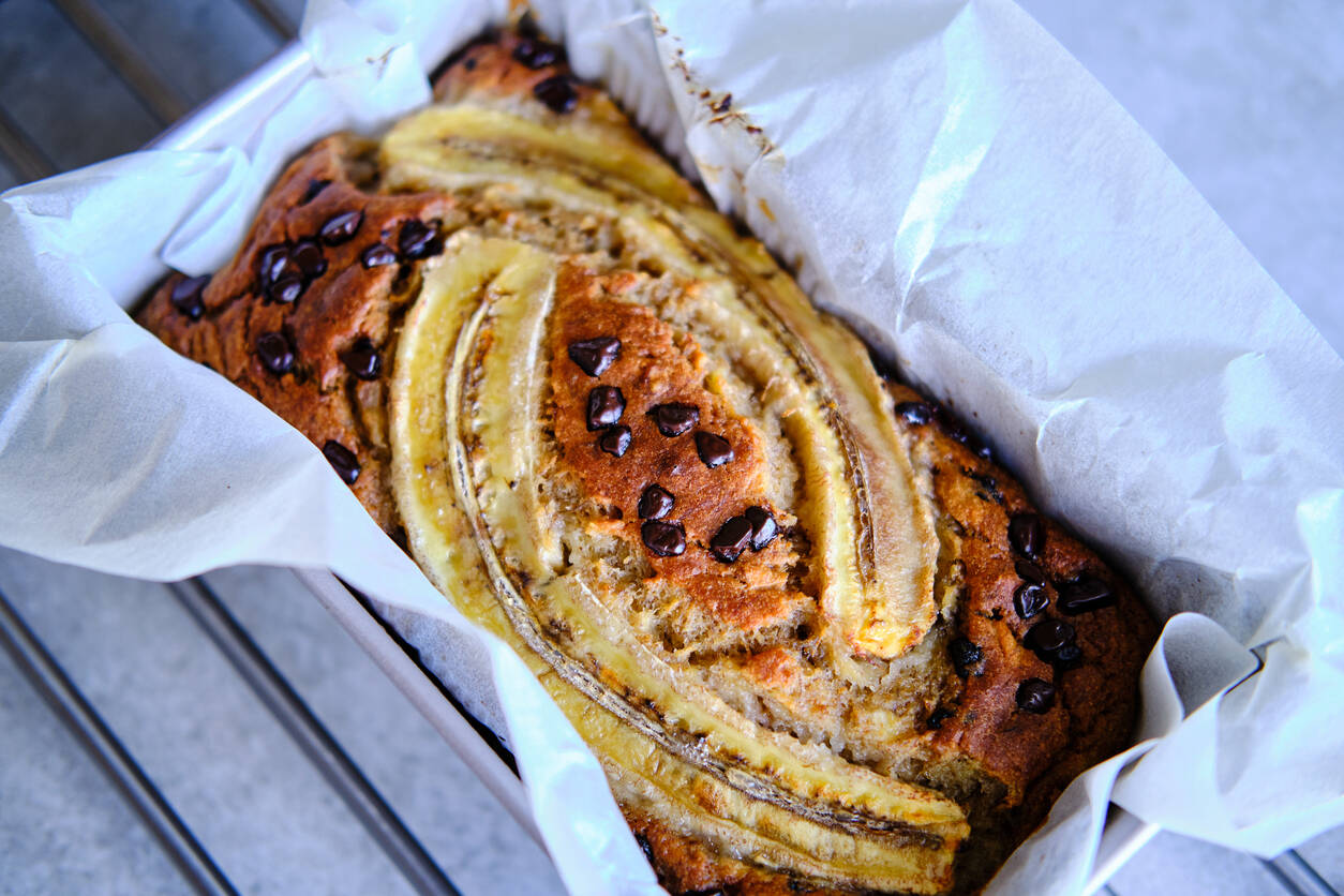 Enkelt bananbröd