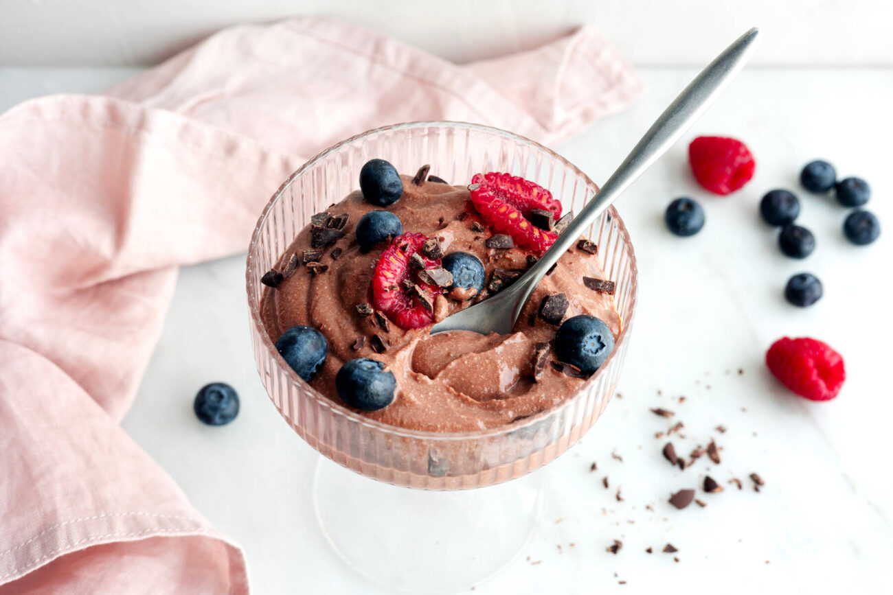 Chokladmousse med cottage cheese