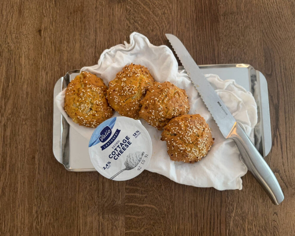 Frallor med cottage cheese