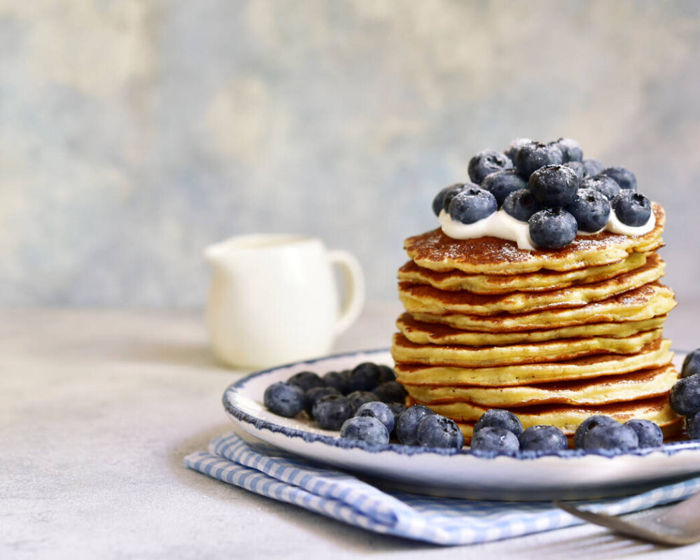 Extra fluffiga pannkakor med cottage cheese