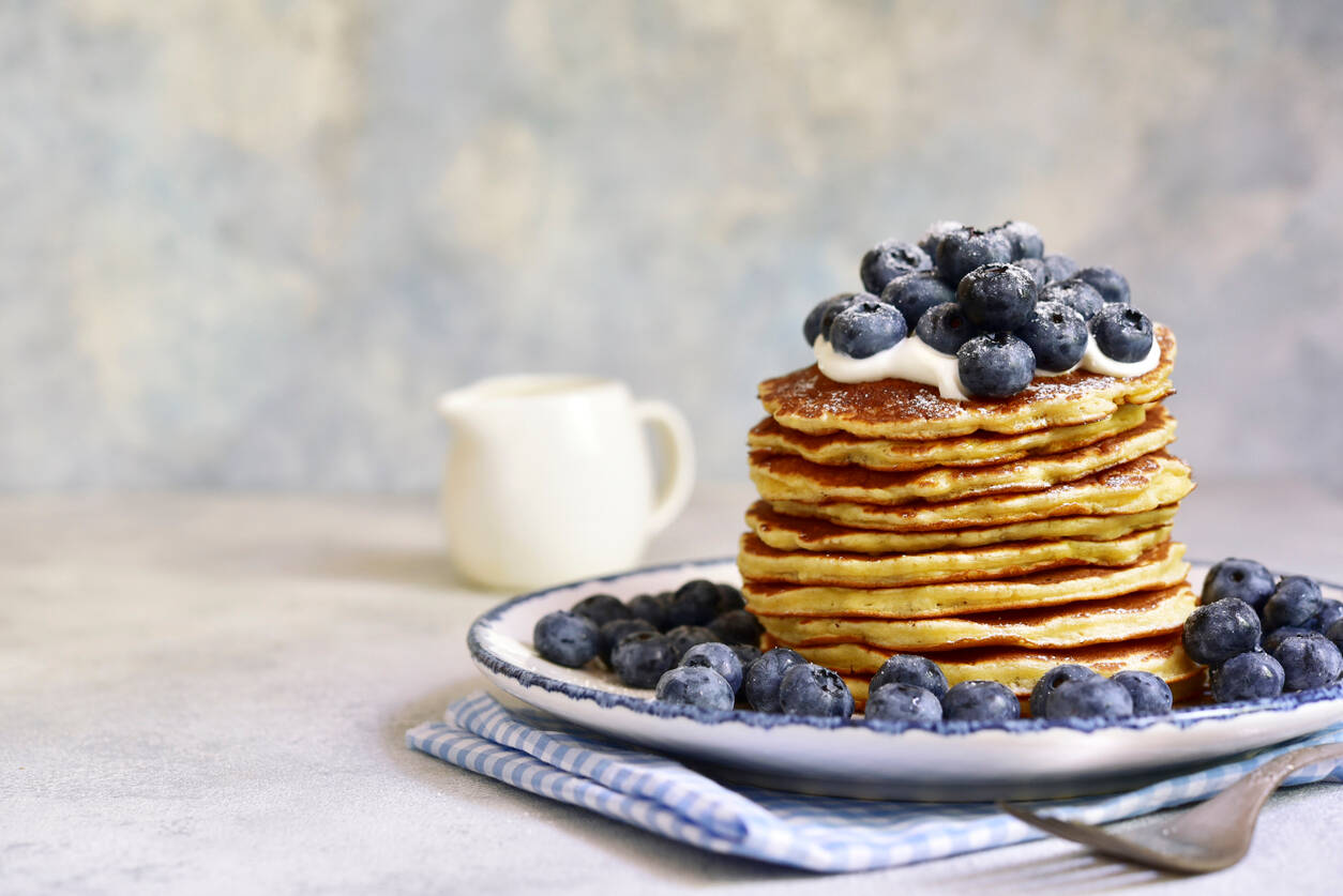 Extra fluffiga pannkakor med cottage cheese
