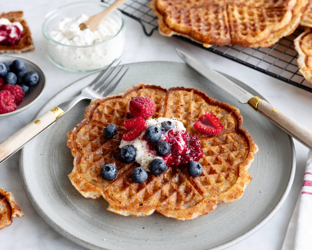 Våfflor med Cottage cheese