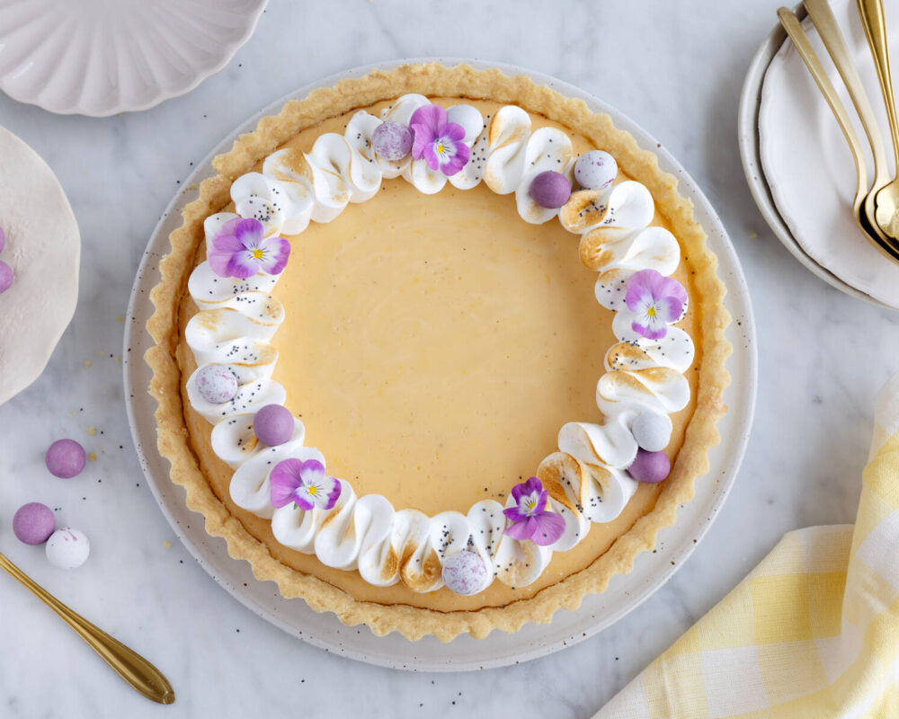 Citronpaj med kokosmaräng