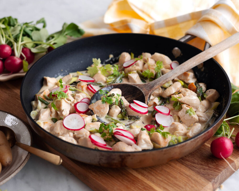 Vårig kycklinggryta