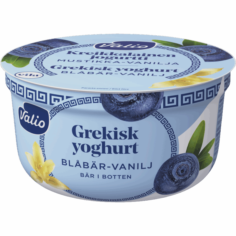 Valio grekisk yoghurt 150 g blåbär-vanilj laktosfri