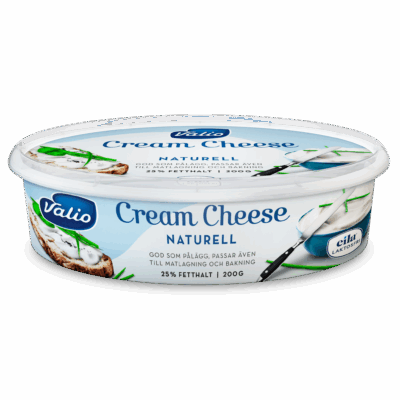 Valio Laktosfri cream cheese naturell 25% 200 g