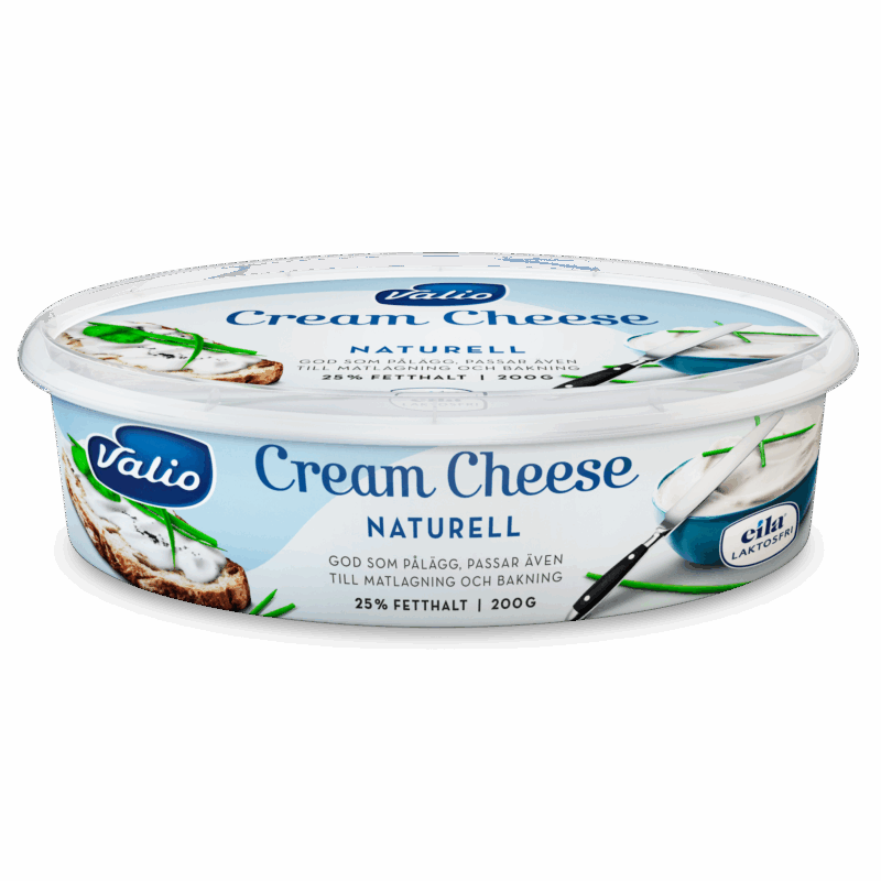 Valio Laktosfri cream cheese naturell 25% 200 g