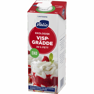 Valio Laktosfri ekologisk vispgrädde 35% 1 L