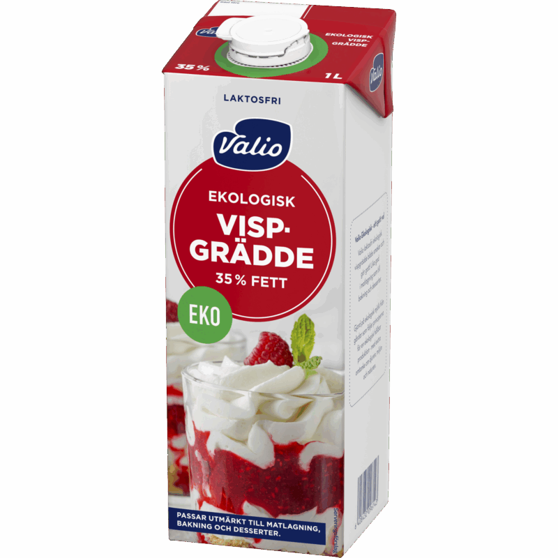 Valio Laktosfri ekologisk vispgrädde 35% 1 L
