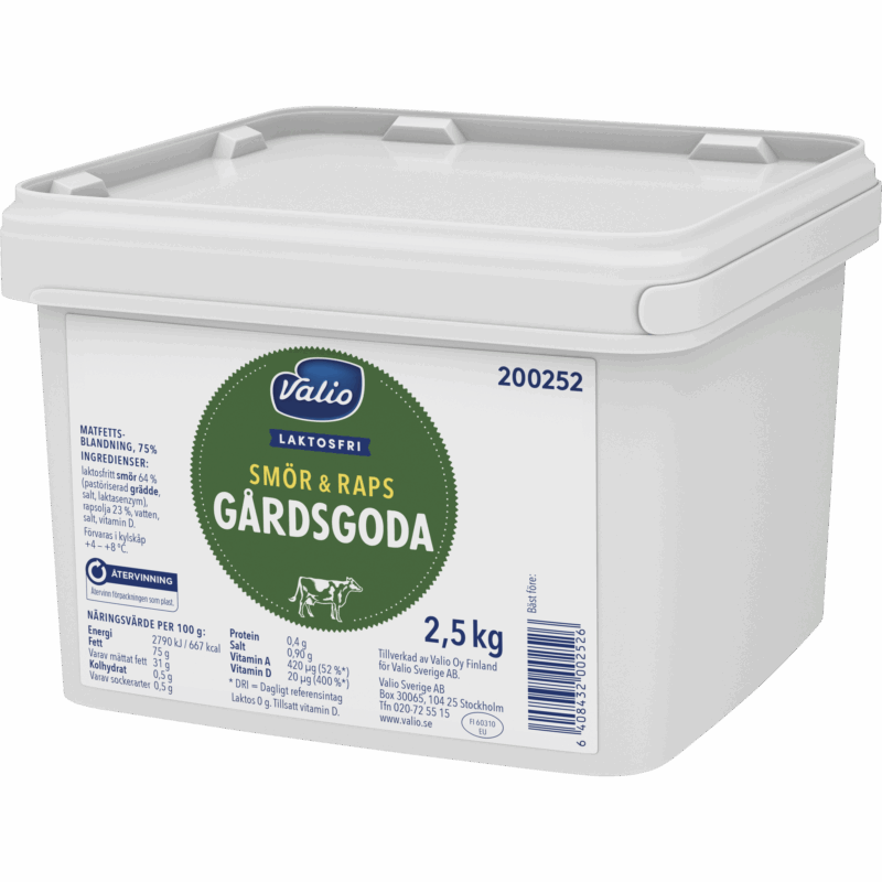 Valio Laktosfri Gårdsgoda 2,5 kg Foodservice