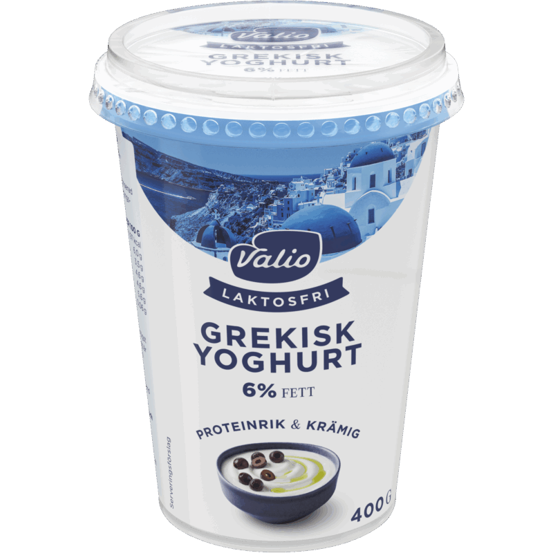 Valio Laktosfri grekisk yoghurt 6% 400 g
