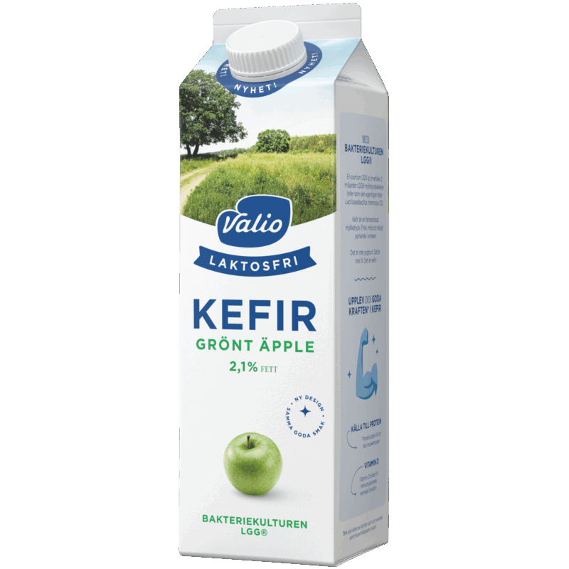 Valio Laktosfri kefir grönt äpple 2,1% 1000 g