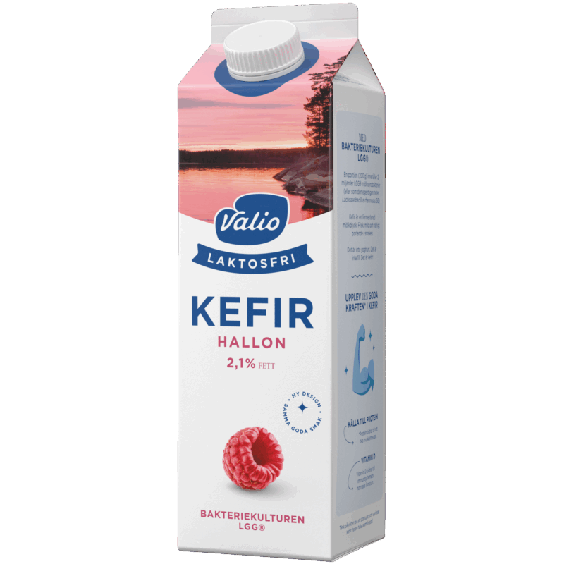 Valio Laktosfri kefir hallon 2,1% 1000 g