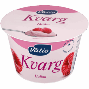 Valio Laktosfri kvarg hallon 200 g